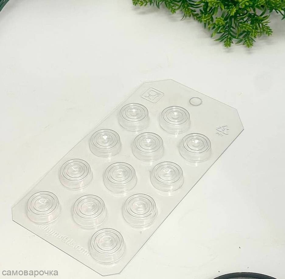 Шашки форма пластиковая для шоколада и мыла - 