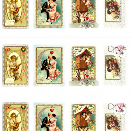 День Святого Валентина водорастворимая бумага с картинкой подборка №79