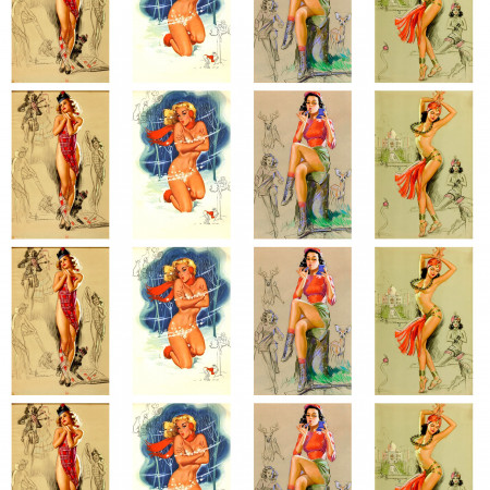 водорастворимая бумага с картинкой подборка №116 Пинап