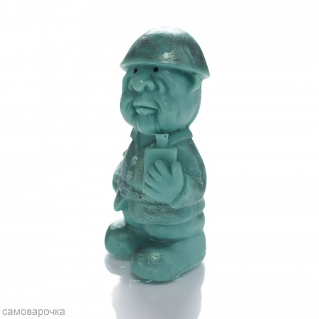 Боец с фляжкой Силиконовая форма 3D