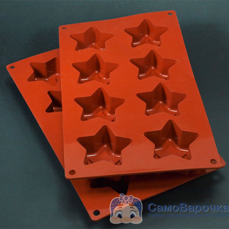 Звезды форма силиконовая 175х295мм