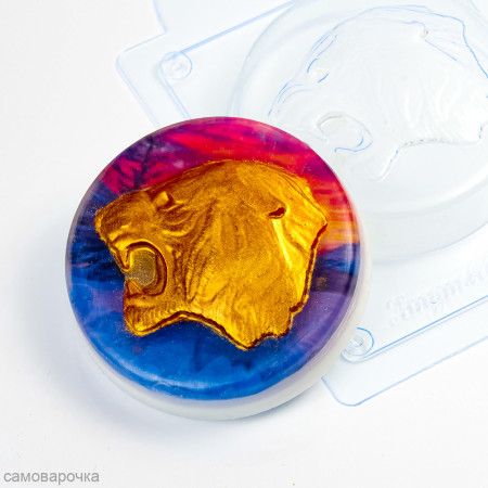 Рычащий тигр форма пластиковая