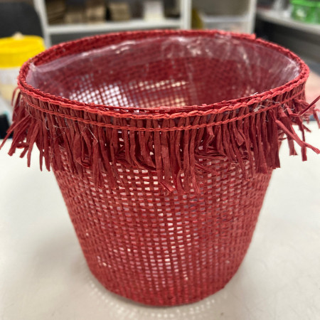 Кашпо из бумажной сетки D=12 см   R Кашпо из бумажной сетки D=12 см   R