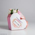 Коробка переноска Сердце с лентой 25*22*11 см Коробка переноска Сердце с лентой 25*22*11 см