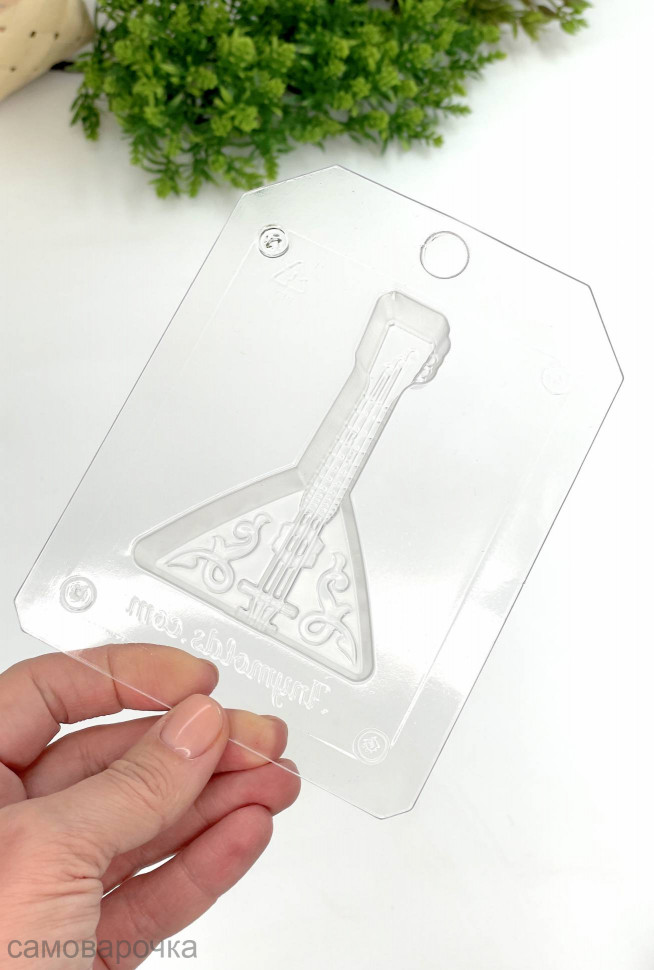 Балалайка форма пластиковая для шоколада и мыла - 