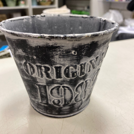 Кашпо из металла 10*12 см  R