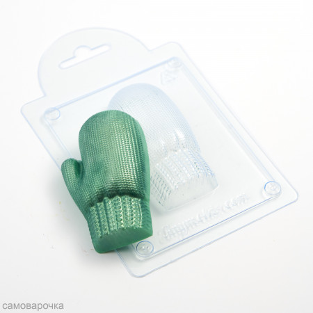 Варежка вязаная  правая форма пластиковая Варежка вязаная  правая форма пластиковая